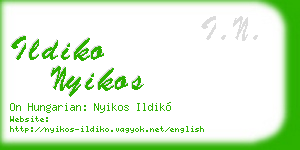 ildiko nyikos business card