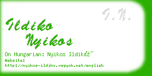 ildiko nyikos business card